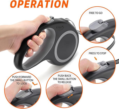 Retractable Dog Leash 16 FT 55 lbs,