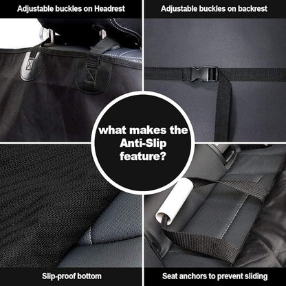 AsFrost Dog Seat Cover Cars Trucks SUVs 600D Heavy 2 Pack