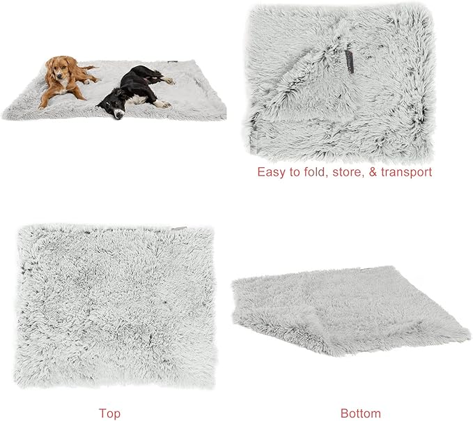 Best Friends by Sheri Calming Shag Fur Pet Throw Blanket 40"x50"