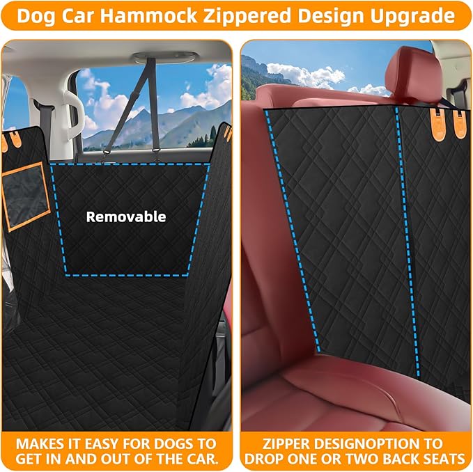 Truck dog seat cover back seat.Double waterproof dog