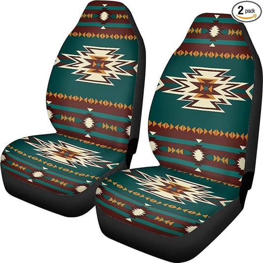 Tribal Aztec Seat Covers for Cars Front Seat