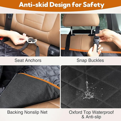 Kytely Dog Seat Cover Car Seat Cover for Back Seat