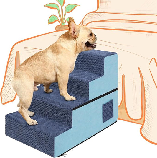 Supet Dog Stairs for Small Medium Large Dogs to Get on Bed