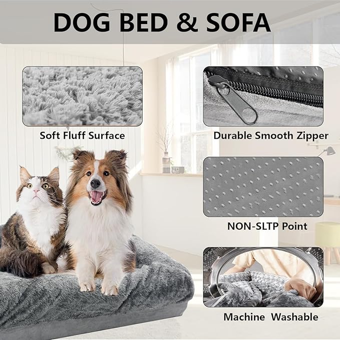 PatLoom Plush Dog Crate Bed (40in)