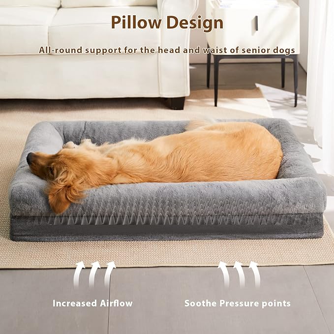 BFPETHOME Orthopedic Dog Beds for Medium Dogs