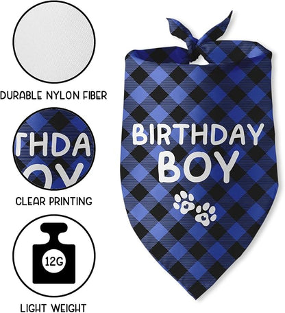 Birthday Boy Dog Bandana Dog Birthday Boy Bandana