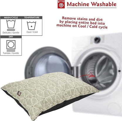 Majestic Pet Rectangle Medium Dog Bed Washable – Non Slip Comfy Pet Bed – Dog Crate Bed Super Value Pillow Dog Bed – Dog Kennel Bed for Sleeping 35 x 28 Inch