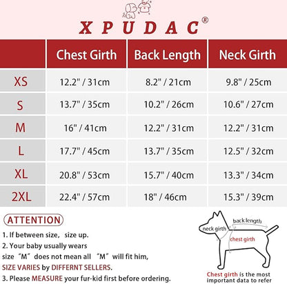 XPUDAC 4 Pack Dog Shirts Soft Boy Dog Clothes for Small Medium Dogs Lightweight Stretchy Classic Tshirt Puppy Outfit Blue-2X-Large