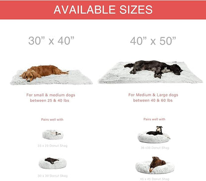 Best Friends by Sheri Calming Shag Fur Pet Throw Blanket 40"x50"