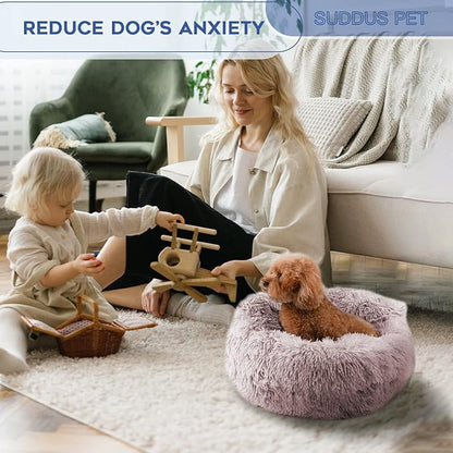 suddus Large Dog Bed with Blanket Attached 36''