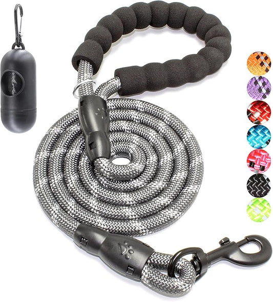 BAAPET 2/4/5/6 FT Dog Leash with Comfortable Padded Handle and Highly Reflective Threads for Small Medium and Large Dogs (6FT-1/2''