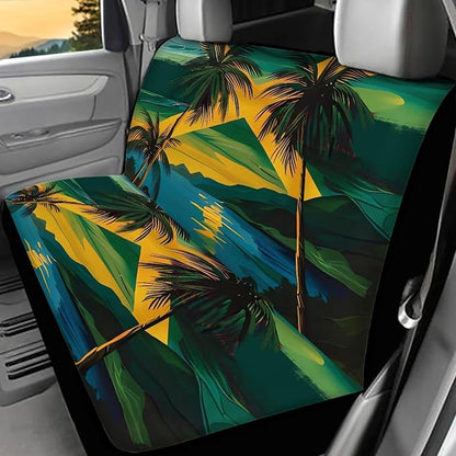 AFPANQZ Jamaica Flag Cloth Backseats Rear Seat Cushion