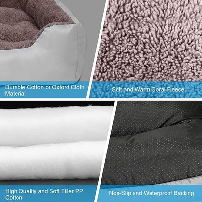PUPPBUDD Dog Beds for Medium Dogs