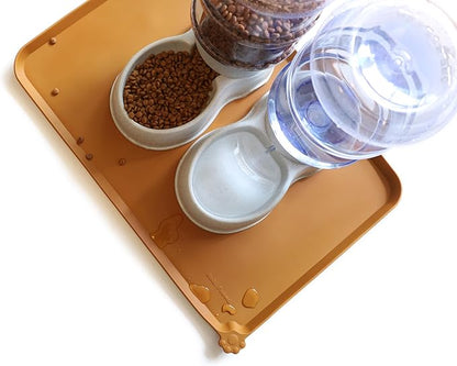 Hoki Found Large Silicone Pet Food Mats Tray