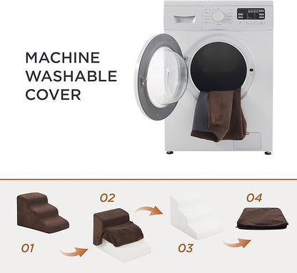 Lesure Dog Stairs for Small Dogs 2 Steps