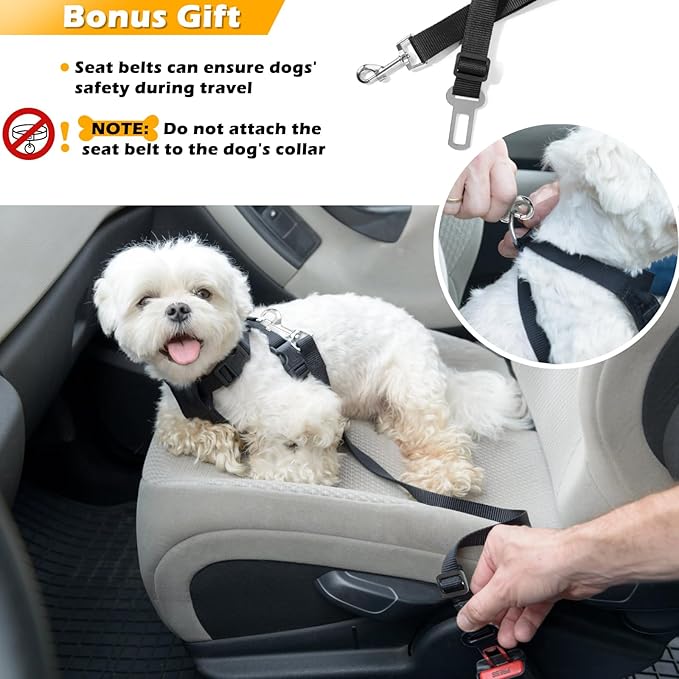Dog Car Seat Cover for Back Seat 100% Waterproof SUVs,(54" W 56" L,