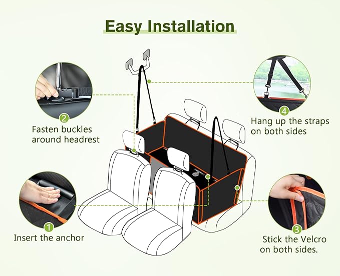 Pecute Back Seat Extender for Dogs