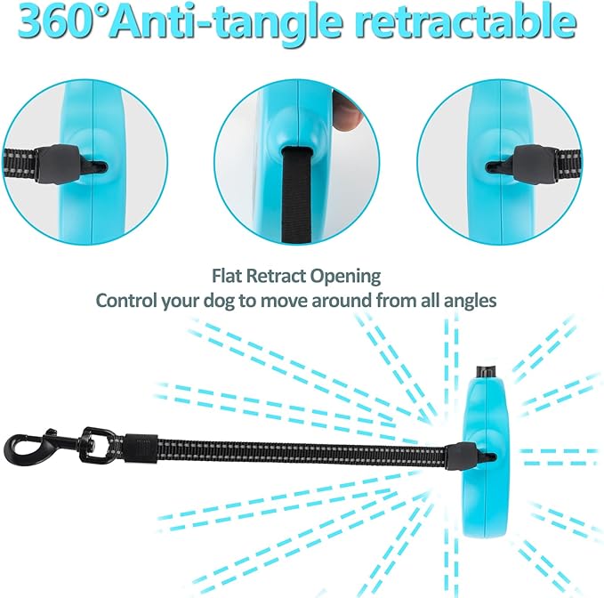 Retractable Dog Leash 16 Ft 110 Lbs,
