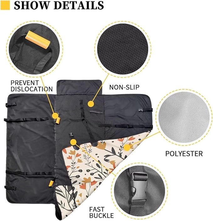 AFPANQZ Floral Cat Car Dog Cat Seat Cover