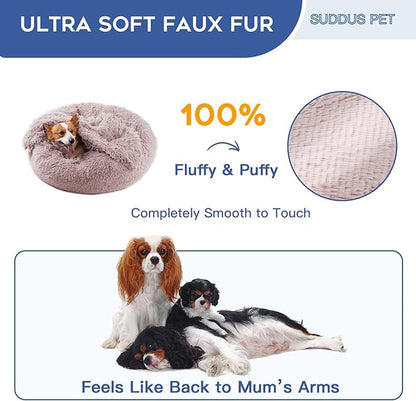 suddus Large Dog Bed with Blanket Attached 36''