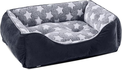 GASUR Rectangle Dog Bed for Large Dogs (35"x 25"x 9"), Black)