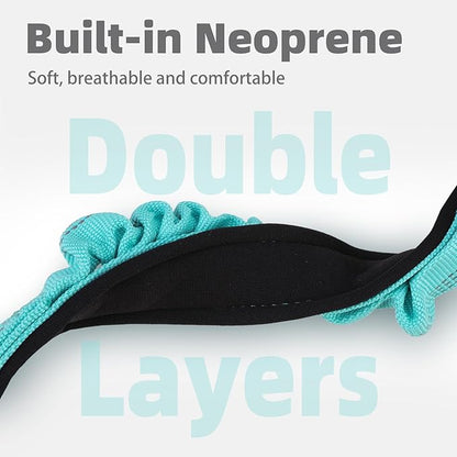 PUPTECK Heavy Duty Dog Collar with Handle Bungee for Small Medium Large Dogs