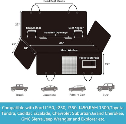 Lassie Truck Dog Car Seat Covers Back Seat 2 Dog F150 F250 1500 2500