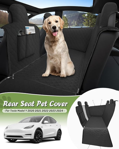 Tesla Model Y Dog Seat Cover for Back Seat 2024 2023 2022 2021 2020,Waterproof Scratch