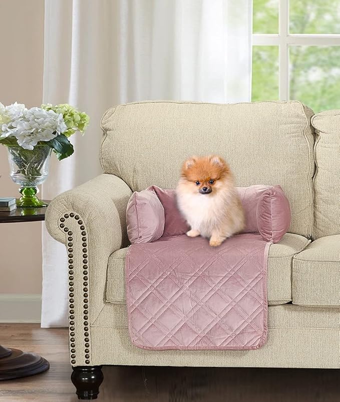 Brilliant Sunshine Premium Pink Silky Velvet Pet Sofa Bed