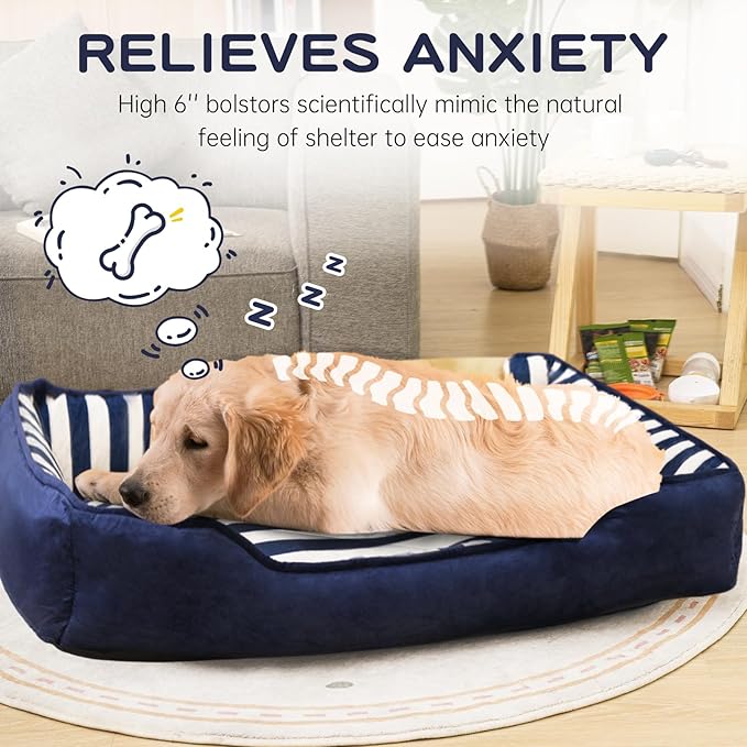 Dog Beds Large Sized Dog with Cushion 40" L 31" W 6" Th