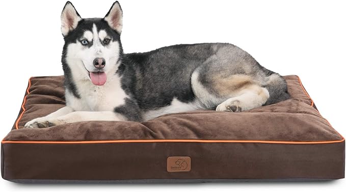 Bedsure Waterproof Dog Beds for Large Dogs 75lbs Large