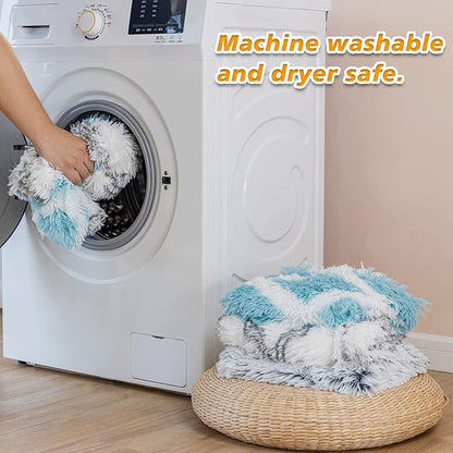 PJYuCien Fluffy Fleece Calming Pet Throw Blanket 16 * 24", Machine