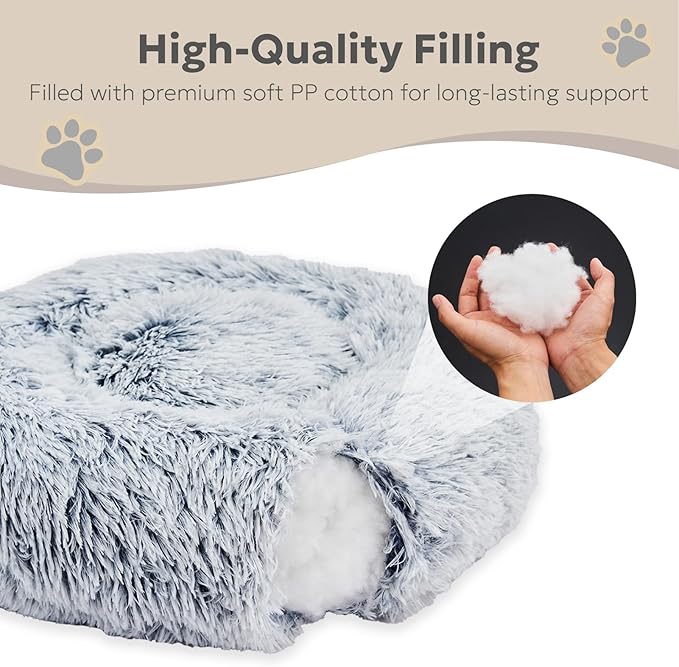 Calming Donut Dog Beds for Small Dogs and Cat 23")