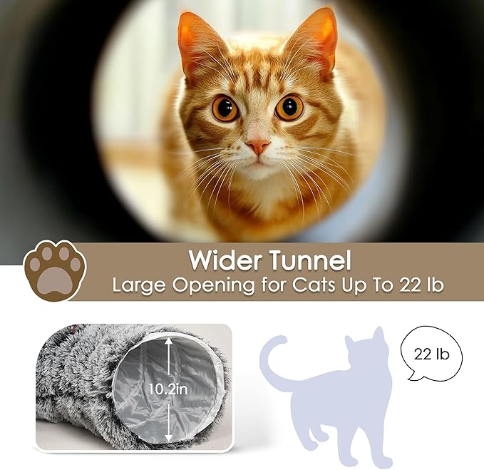 Cat Tunnel Bed for Indoor Cats