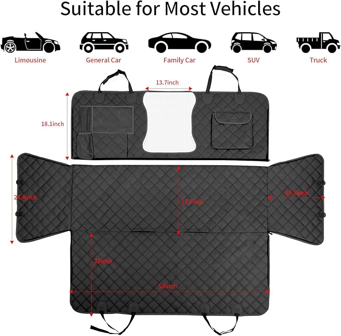 Deluxe Dog Seat Cover for Back Seat