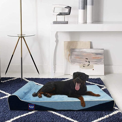 Laifug Orthopedic Memory Foam Dog Bed with Durable Water Proof Liner and Removable Washable Cover (Large (46"x28"x8")