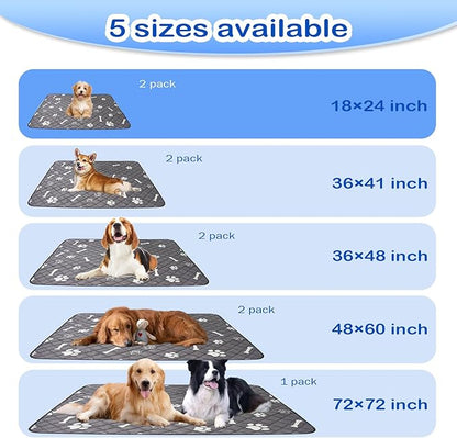 Washable Reusable Training Pads 18"x24" 2 Pack