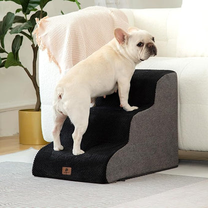 Pettycare Dog Stairs Ramp for High Beds and Couch 3 Steps,