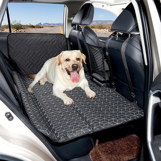 ABE Dog Back Seat Extender,Backseat Dog Cover for Car,Car Dog Hammock,Dog Bed for Car,Non-Inflatable Car Bed Mattress,Dog Backseat Protector for Car SUV Truck