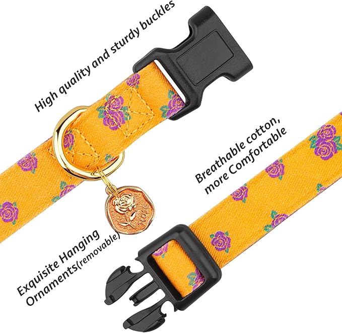 Cotton Handmade Dog Collar Cute and Distinctive Patterns