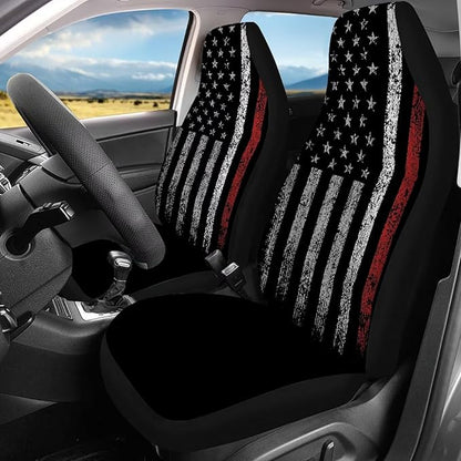 American Flag Universal Car Seat Covers Full Set 4pcs Car