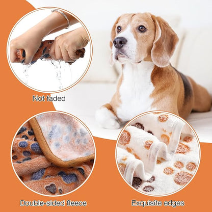Chumia 18 Pcs Fleece Pet Blanket Soft Warm (23 x 16 Inch)