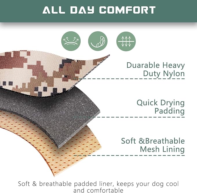 BUMBIN Tactical Dog Harness for Small Dogs No Pull