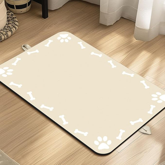 Pet Feeding Mat-Absorbent Dog Food Mat for Water Spill 12"*19"