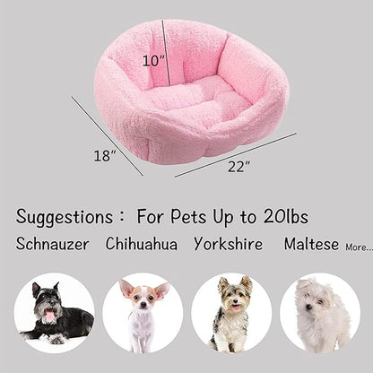 Hollypet Sherpa Fleece Dog Bed