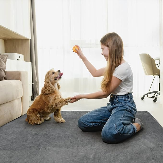 LOOBANI Washable Pee Pad for Dogs 2 Packs 31x36in, Gray