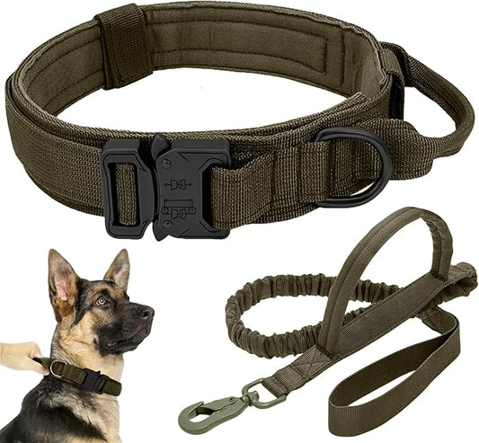 Tactical Dog Collar Leash Set