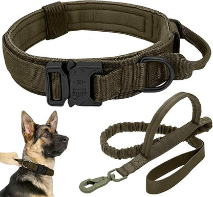 Tactical Dog Collar Leash Set