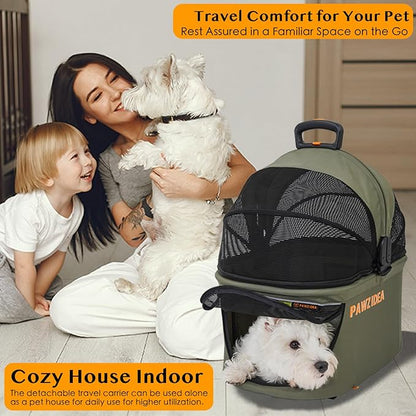 PAWZIDEA Cat Stroller 4 in 1