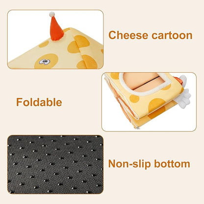 Jiupety Small Dog Bed Washable (20"x20"x21.5") Up 25lbs Cat 15lbs Dog,